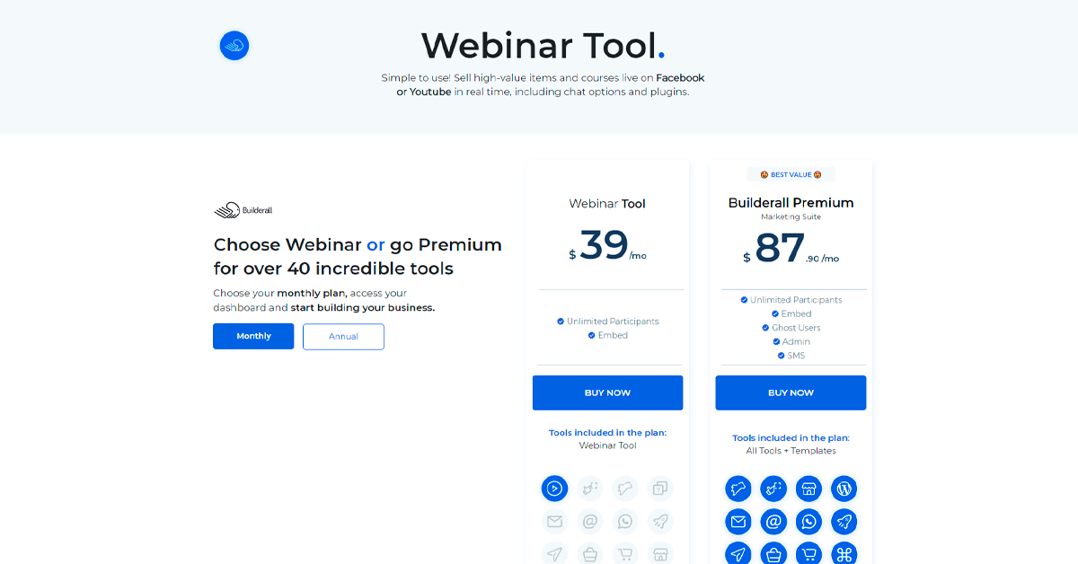 Webinar Plan | Builderall